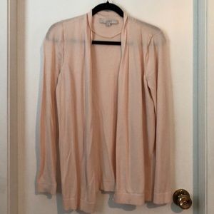 LOFT Open Cardigan - Blush/ Pink - M